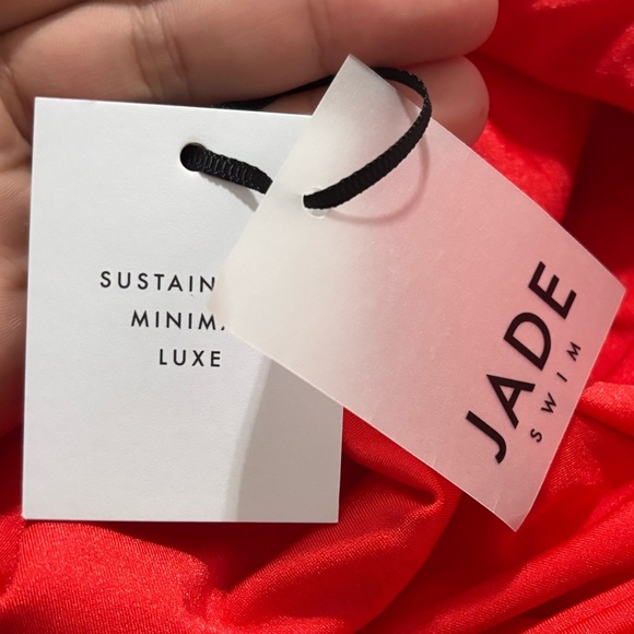 NWT JADE SWIM Women's Red All In One Piece Swimsuit - Picture 12 of 13